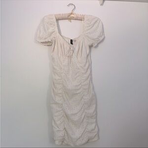 H&M Bodycon eyelet dress